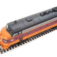 EMD FP7 - F7B with LokSound 5 Sound & DCC -- Milwaukee Road #98A, 98B (Modifed Orange, Maroon; Cab Logo)
