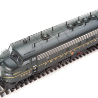 EMD FP7 LokSound 5 Sound and DCC -- Pennsylvania Railroad 9867A (Brunswick Green, single Dulux Gold stripe)