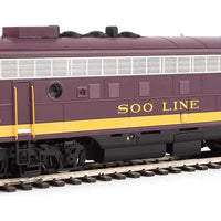 EMD FP7 - F7B LokSound 5 Sound and DCC -- Soo Line 501A, 501C (Maroon, Dulux Gold, black)