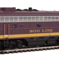EMD FP7 - F7B LokSound 5 Sound and DCC -- Soo Line 501A, 501C (Maroon, Dulux Gold, black)