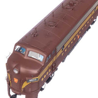 EMD FP7 LokSound 5 Sound & DCC -- Pennsylvania Railroad EFP-15 #9833A (Tuscan 5-Stripe)