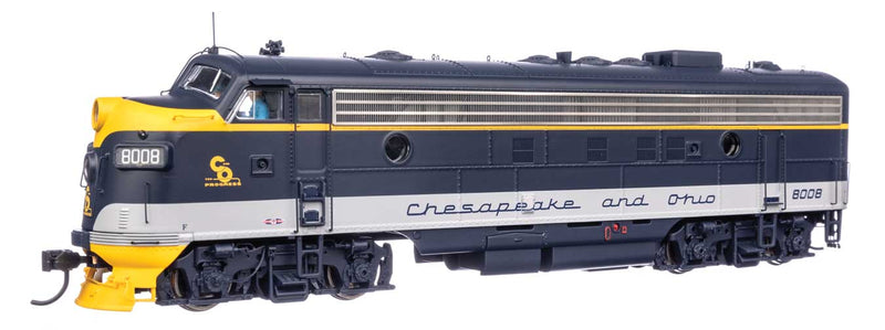 EMD FP7 LokSound 5 Sound & DCC -- Chesapeake & Ohio #8008 (As-delivered)-1