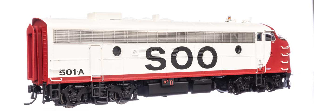 EMD FP7 & F7B  - LokSound 5 Sound & DCC -- Soo Line #501A & 501C (white, red, black)-2