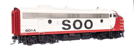 EMD FP7 & F7B  - LokSound 5 Sound & DCC -- Soo Line #501A & 501C (white, red, black)-2