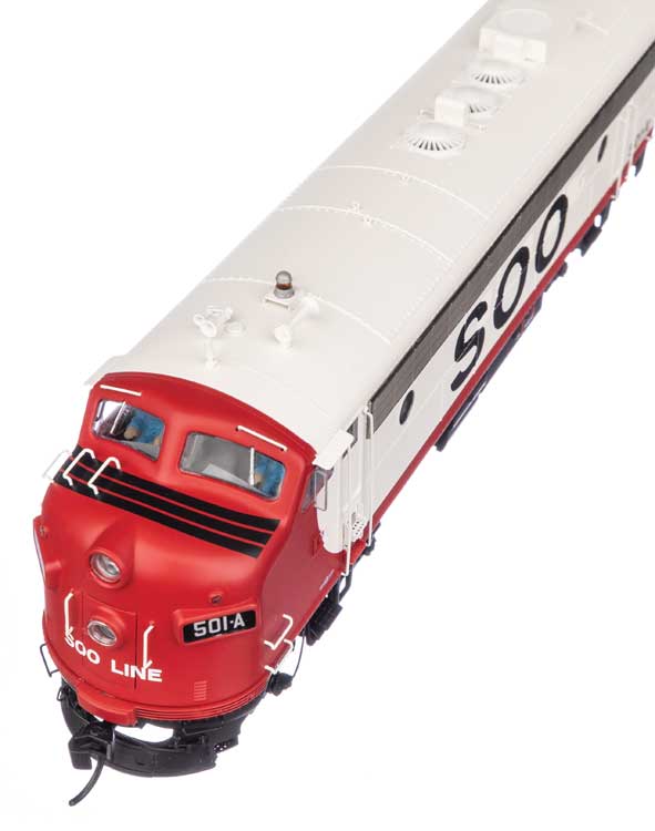 EMD FP7 & F7B  - LokSound 5 Sound & DCC -- Soo Line #501A & 501C (white, red, black)-7