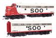 EMD FP7 & F7B  - LokSound 5 Sound & DCC -- Soo Line #2501A & 2501C (white, red, black)-1