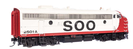 EMD FP7 & F7B  - LokSound 5 Sound & DCC -- Soo Line #2501A & 2501C (white, red, black)-2