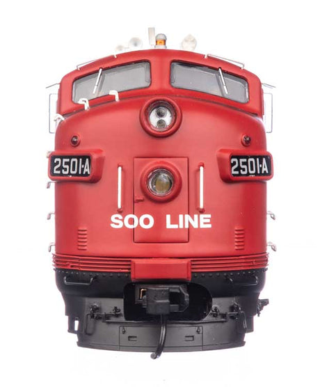 EMD FP7 & F7B  - LokSound 5 Sound & DCC -- Soo Line #2501A & 2501C (white, red, black)-3
