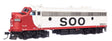 EMD FP7 LokSound 5 Sound & DCC -- Soo Line #502A (white, red, black)-1