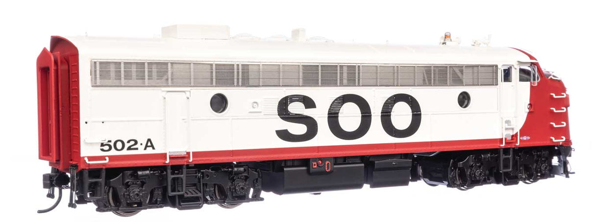 EMD FP7 LokSound 5 Sound & DCC -- Soo Line #502A (white, red, black)-2