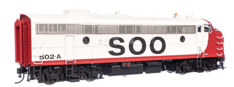 EMD FP7 LokSound 5 Sound & DCC -- Soo Line #502A (white, red, black)-2