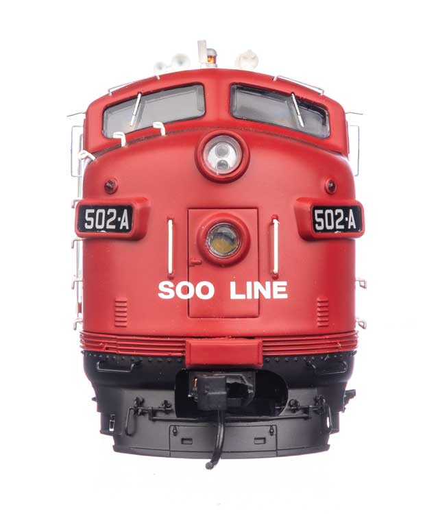 EMD FP7 LokSound 5 Sound & DCC -- Soo Line #502A (white, red, black)-3