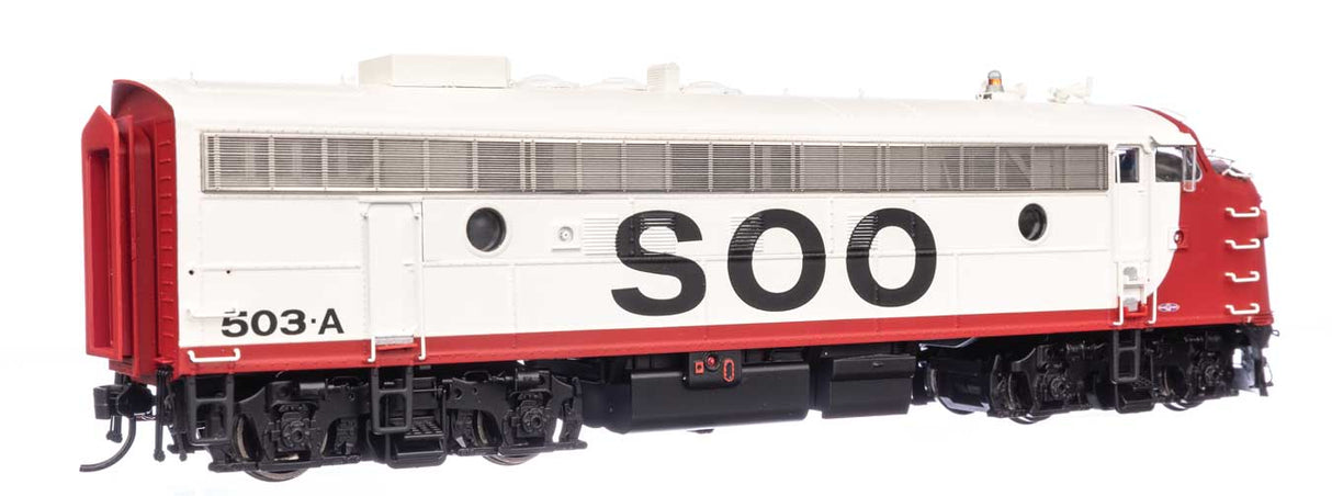 EMD FP7 LokSound 5 Sound & DCC -- Soo Line #503A (white, red, black)-2
