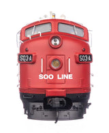 EMD FP7 LokSound 5 Sound & DCC -- Soo Line #503A (white, red, black)-3