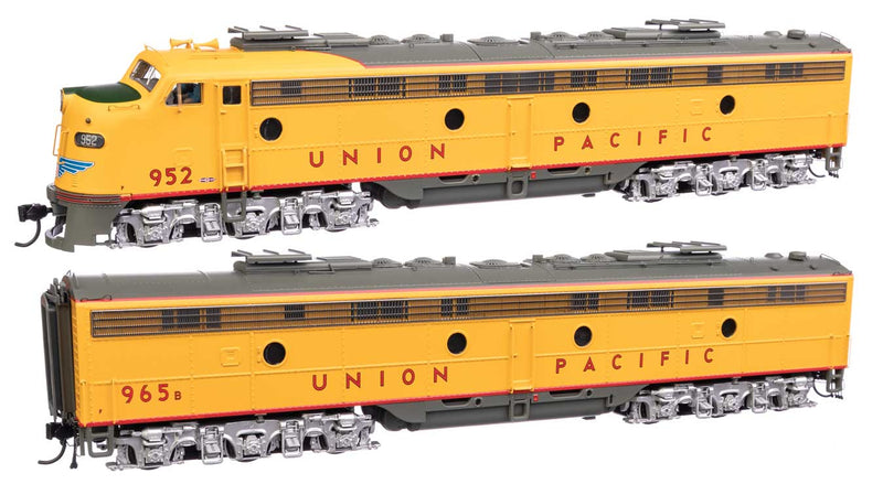 EMD E9A - E9B - LokSound 5 Sound & DCC - City of San Francisco -- Union Pacific(R) #952, 965B (yellow, gray, red)-1