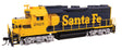 EMD GP35 Phase II - LokSound 5 Sound & DCC -- Santa Fe #2925-1