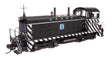 EMD NW2 - LokSound 5 Sound and DCC -- Atchison, Topeka & Santa Fe #2408 (A. T. & S. F.; black, white; Zebra Stripes)-1