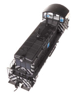 EMD NW2 - LokSound 5 Sound and DCC -- Atchison, Topeka & Santa Fe #2408 (A. T. & S. F.; black, white; Zebra Stripes)-5