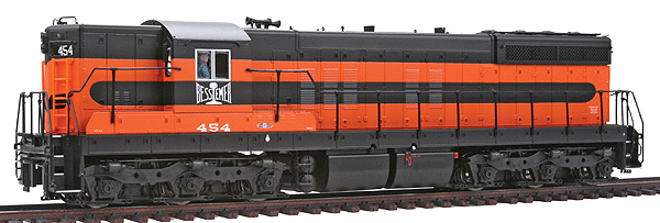 PROTO 2000 Diesel EMD SD7 Powered - Standard DC -- Bessemer & Lake Erie #454 (orange, black)