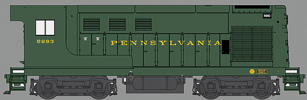 Fairbanks-Morse H10-44 - Standard DC -- Pennsylvania Railroad #5980 (Brunswick Green)-1
