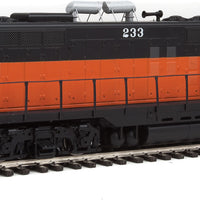EMD GP9 Phase I - Standard DC -- Milwaukee Road #219 (orange, black, TMR Logo on Cab)