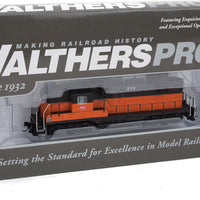 EMD GP9 Phase I - Standard DC -- Milwaukee Road #233 (orange, black, TMR Logo on Cab)