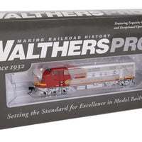 EMD F7A - Standard DC -- Santa Fe #307L (Warbonnet; red, silver)