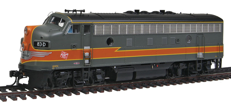 EMD F3A - Standard DC -- Milwaukee Road #83D (gray, orange, Lightning Bolt)-1