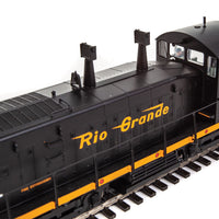 EMD SW1200 - Standard DC -- Denver & Rio Grande Western(TM) #132 (black, Aspen Gold; Flying Grande Logo)