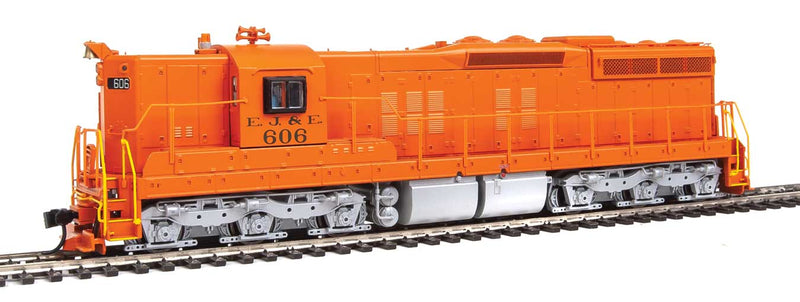 EMD SD9 - Standard DC -- Elgin, Joilet & Eastern #606 (orange)-1