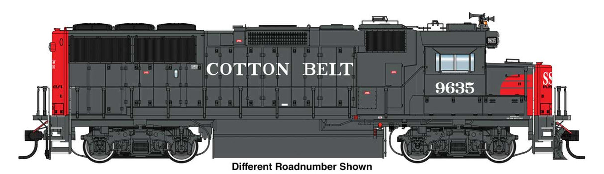 EMD GP60 - Standard DC -- Cotton Belt SSW #9663