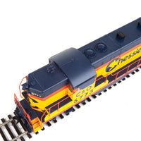 EMD GP7 - Standard DC -- Chessie System C&O #5773 (yellow, orange, blue)