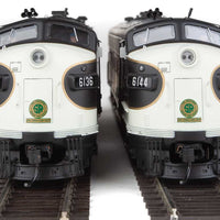 EMD FP7 - FP7 Standard DC -- Southern Railway 6136, 6144 (black, white, Dulux Gold)