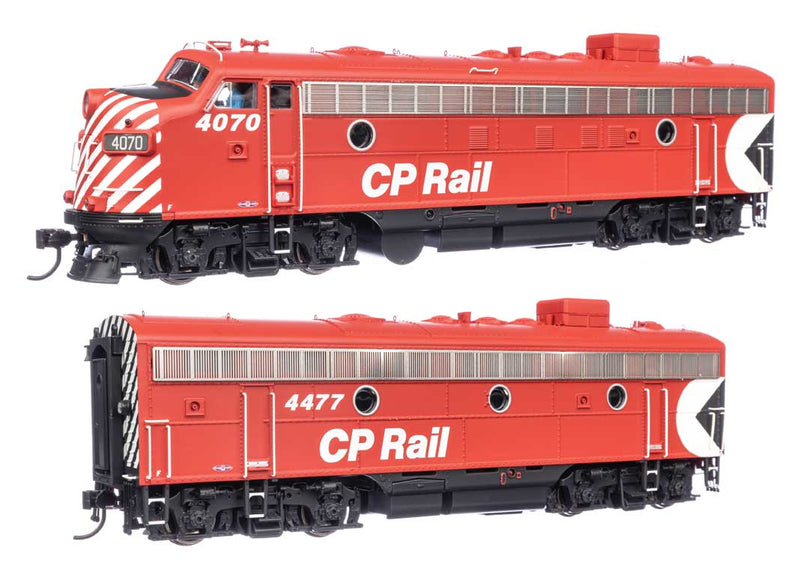 EMD FP7 & F7B Standard DC -- Canadian Pacific #4070 & 4477 (red, white w/Multi-mark)-1