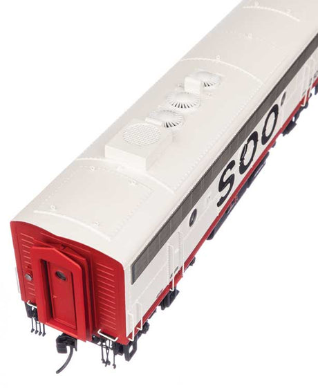 EMD FP7 & F7B Standard DC -- Soo Line #2501A & 2501C (white, red, black)-8