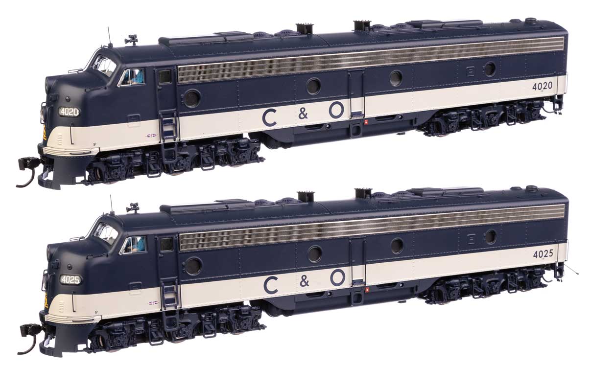 EMD E8 A-A - Standard DC -- Chesapeake & Ohio #4020 & 4025-1