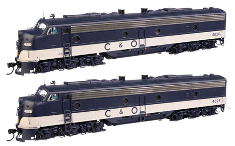 EMD E8 A-A - Standard DC -- Chesapeake & Ohio #4020 & 4025-1