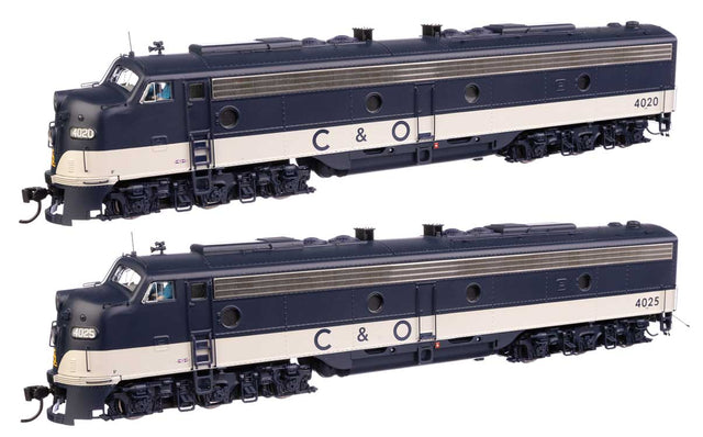 EMD E8 A-A - Standard DC -- Chesapeake & Ohio #4020 & 4025-1