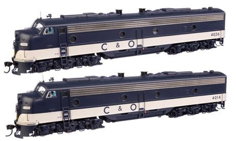 EMD E8 A-A - Standard DC -- Chesapeake & Ohio #4014 & 4026-1