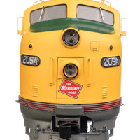 EMD E9A - E9B - Standard DC - City of San Francisco -- Milwaukee Road #205A, 205B (yellow, gray, red)