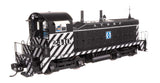 EMD NW2 - Standard DC -- Atchison, Topeka & Santa Fe #2410 (A. T. & S. F.; Zebra Scheme, black, white)-2