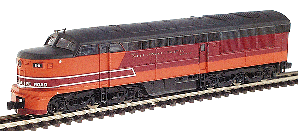 Proto 2000 Diesel F-M Erie-Built A (Powered) Unit Only -- Milwaukee Road #21B (orange, maroon, gray)