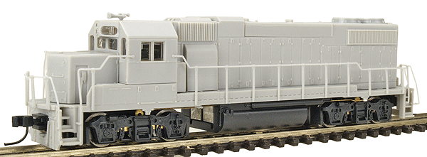 PROTO N Diesel EMD GP38-2 w/88" Low Nose - Powered -- Undecorated No Dynamic Brakes, Hi-Ad Truck Sideframes and Small Fuel Tank