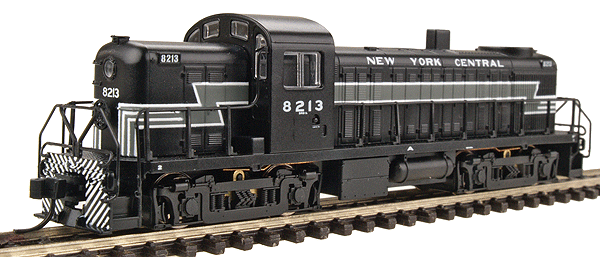 PROTO N Diesel Alco RS-2 Powered -- New York Central #8213 (Lightning Stripes)