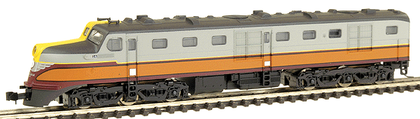 PROTO N Diesel Alco DL-109 - Powered -- Milwaukee Road #14A ("Hiawatha" orange, gray)