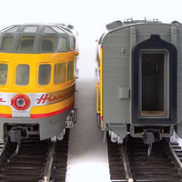 85' Milwaukee Road Skytop Lounge Rapids Series - Ready to Run -- Twin Cities Hiawatha - Milwaukee Road (yellow, gray, red; Decals)