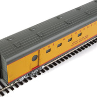 63' Milwaukee Road Railway Post Office - Ready to Run -- Twin Cities Hiawatha - Milwaukee Road #2153 (yellow, gray, red)