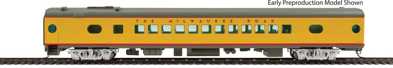 85' Milwaukee Road 52-Seat Coach 535 Series - Ready to Run -- Twin Cities Hiawatha #542 (yellow, gray, red)
