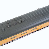 85' Milwaukee Road 48-Seat Diner - Ready to Run -- Twin Cities Hiawatha - Milwaukee Road #123 (yellow, gray, red)