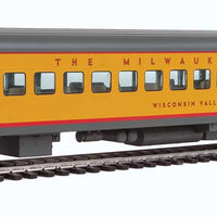 85' Milwaukee Road 30-Seat Parlor Car Valley Series - Ready to Run -- Twin Cities Hiawatha - Milwaukee Road "Wisconsin Valley" (yellow, gray, re